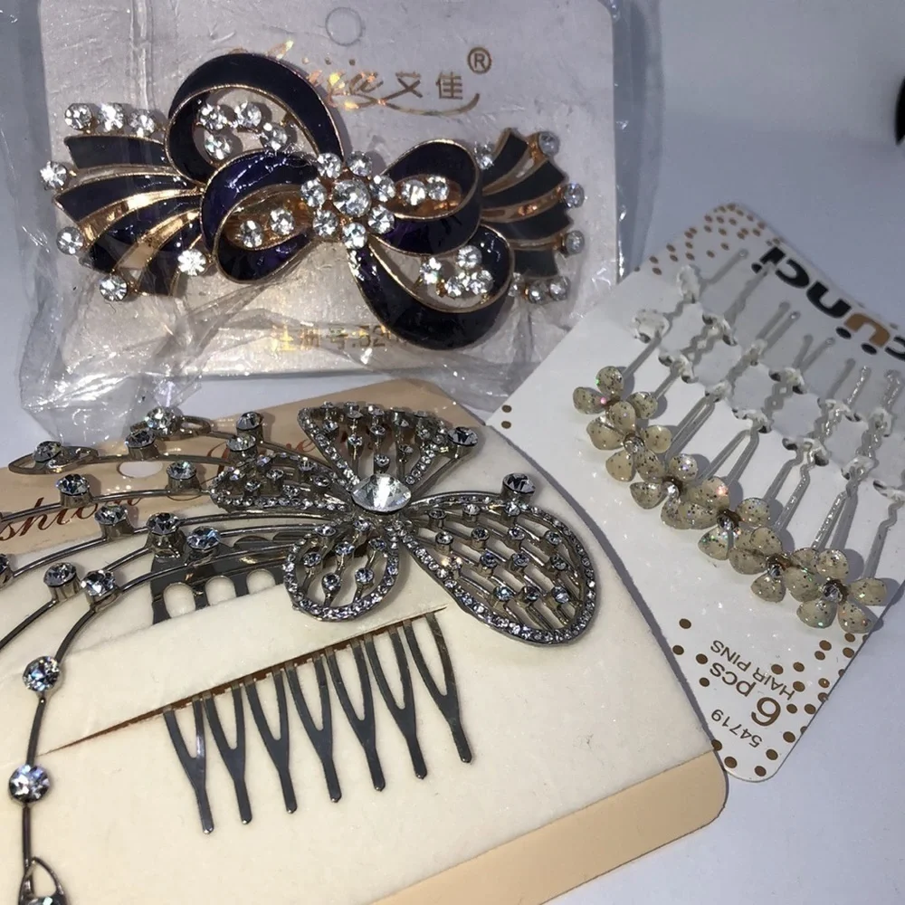 CURATED sparkling glam hair accessories bundle party special event